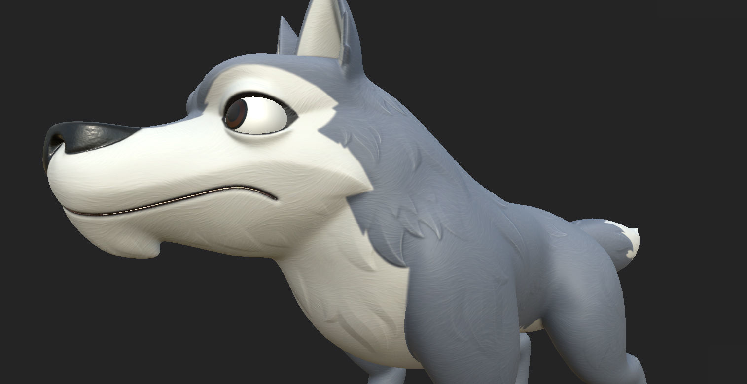 Wolf Character 3D model_17