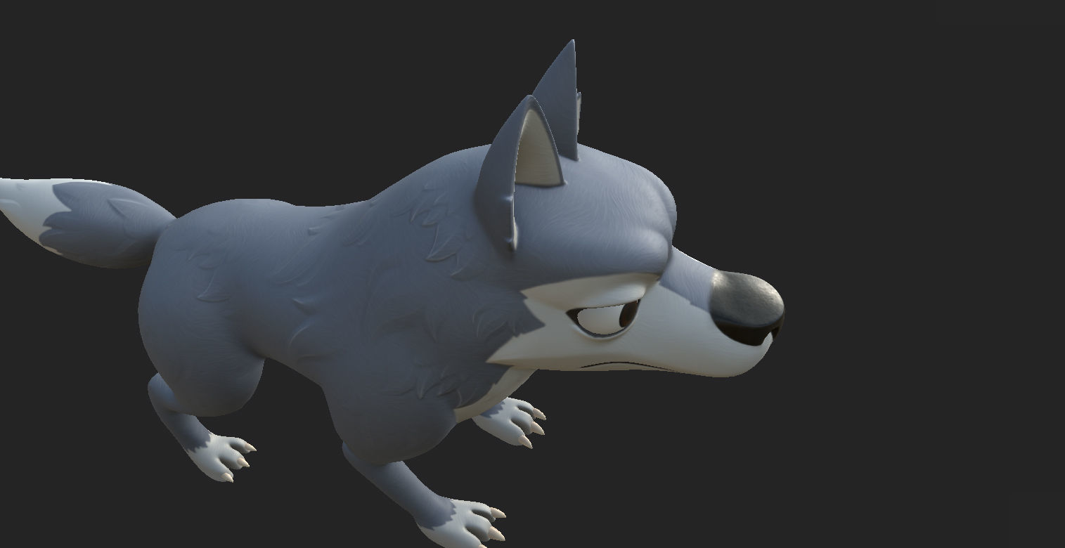 Wolf Character 3D model_21