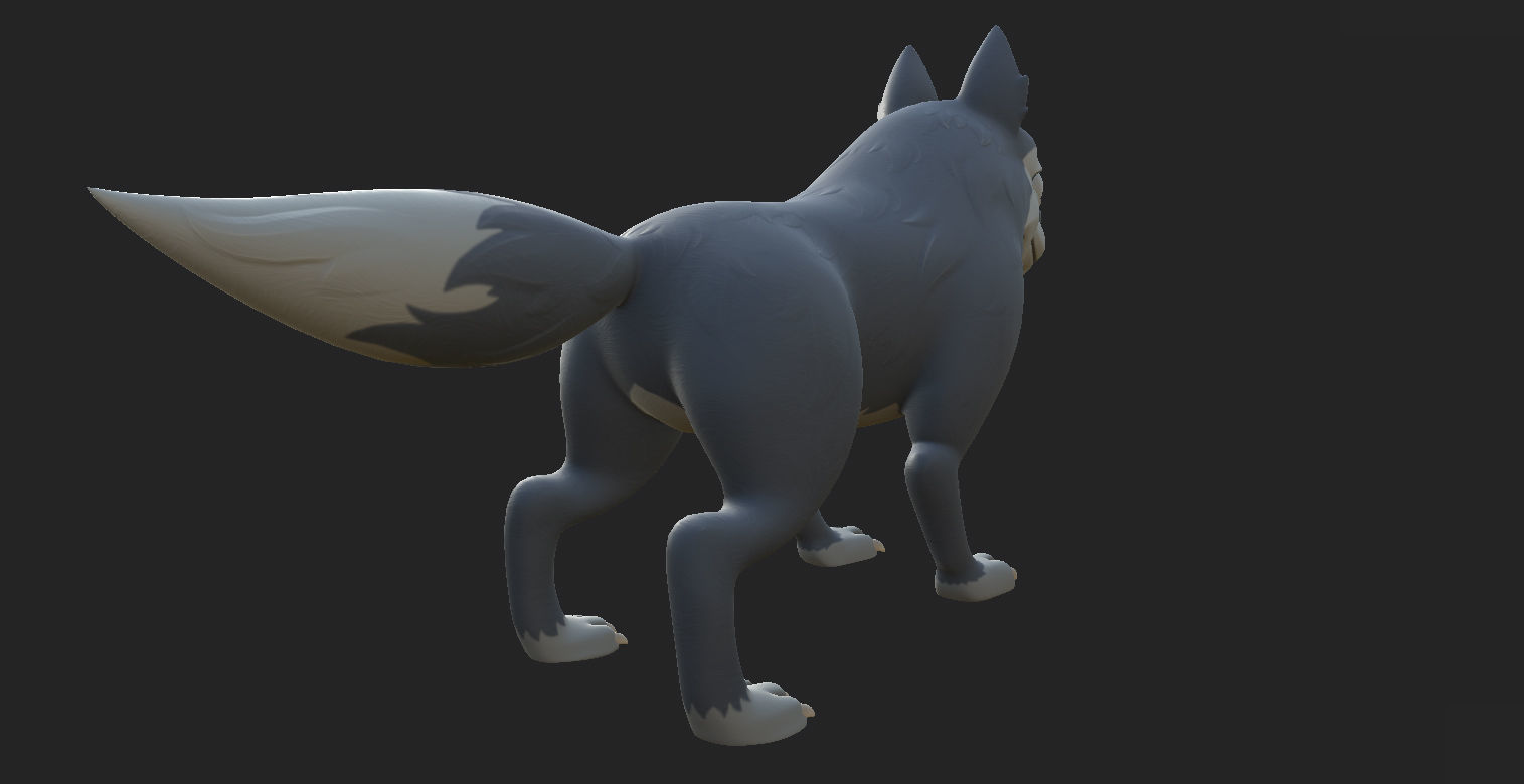 Wolf Character 3D model_22