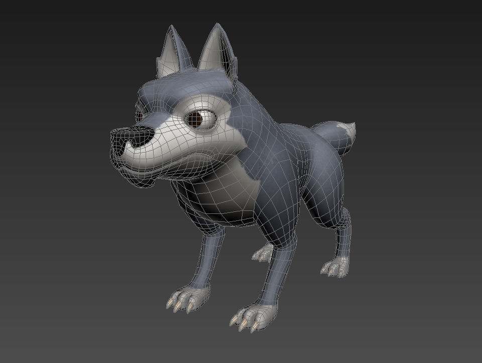 Wolf Character 3D model_2