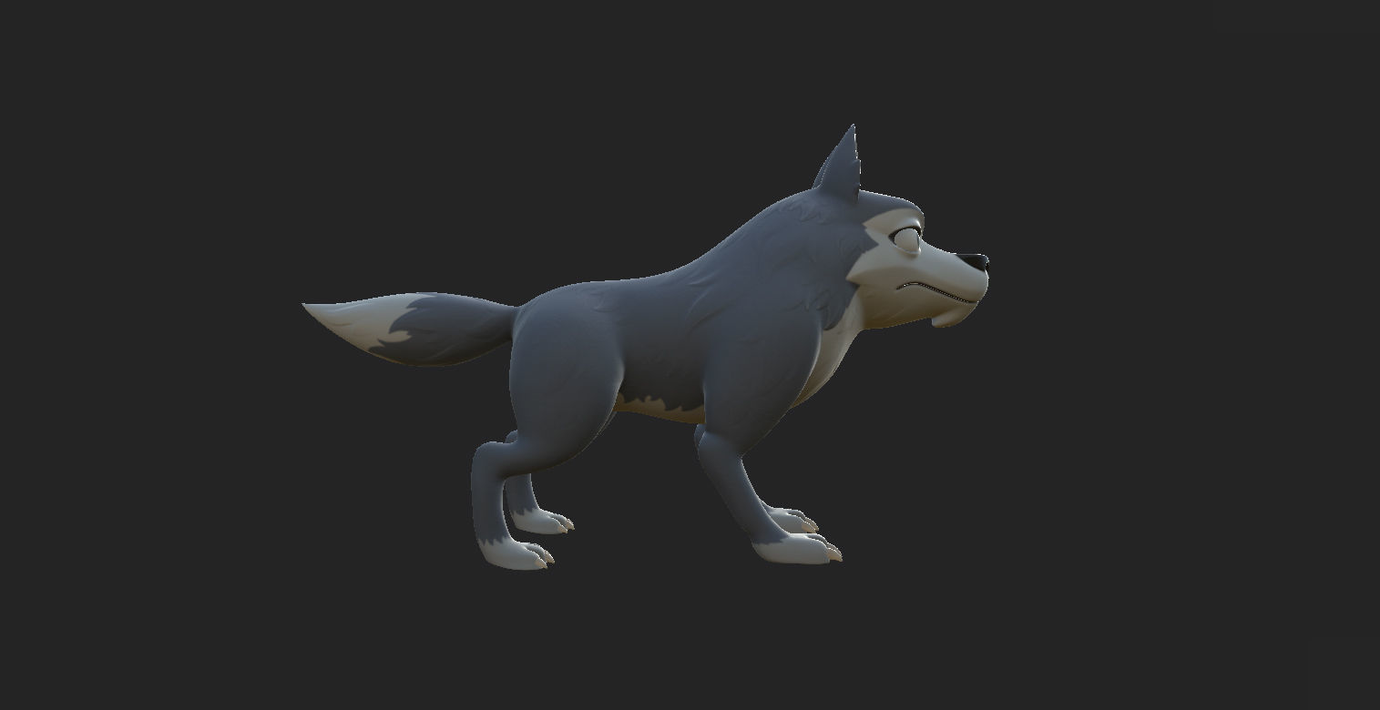 Wolf Character 3D model_11
