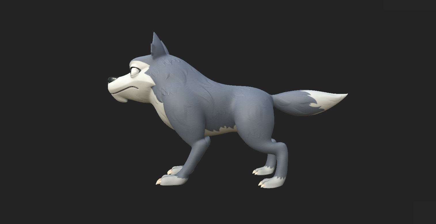 Wolf Character 3D model_8