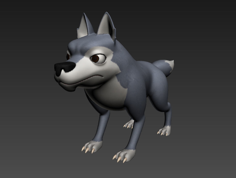 Wolf Character 3D model_1