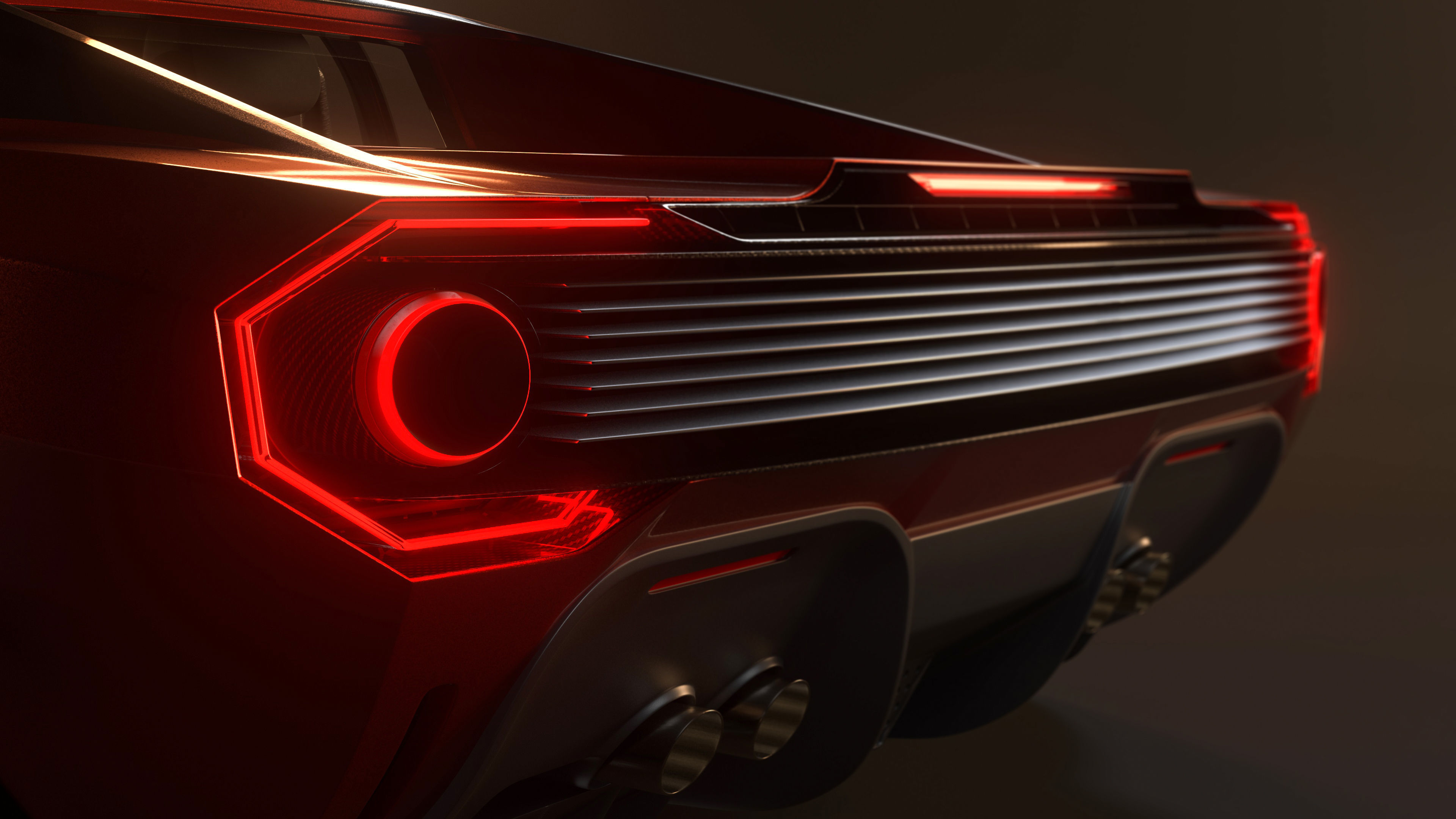 Concept car - Design concept Low-poly 3D model_18