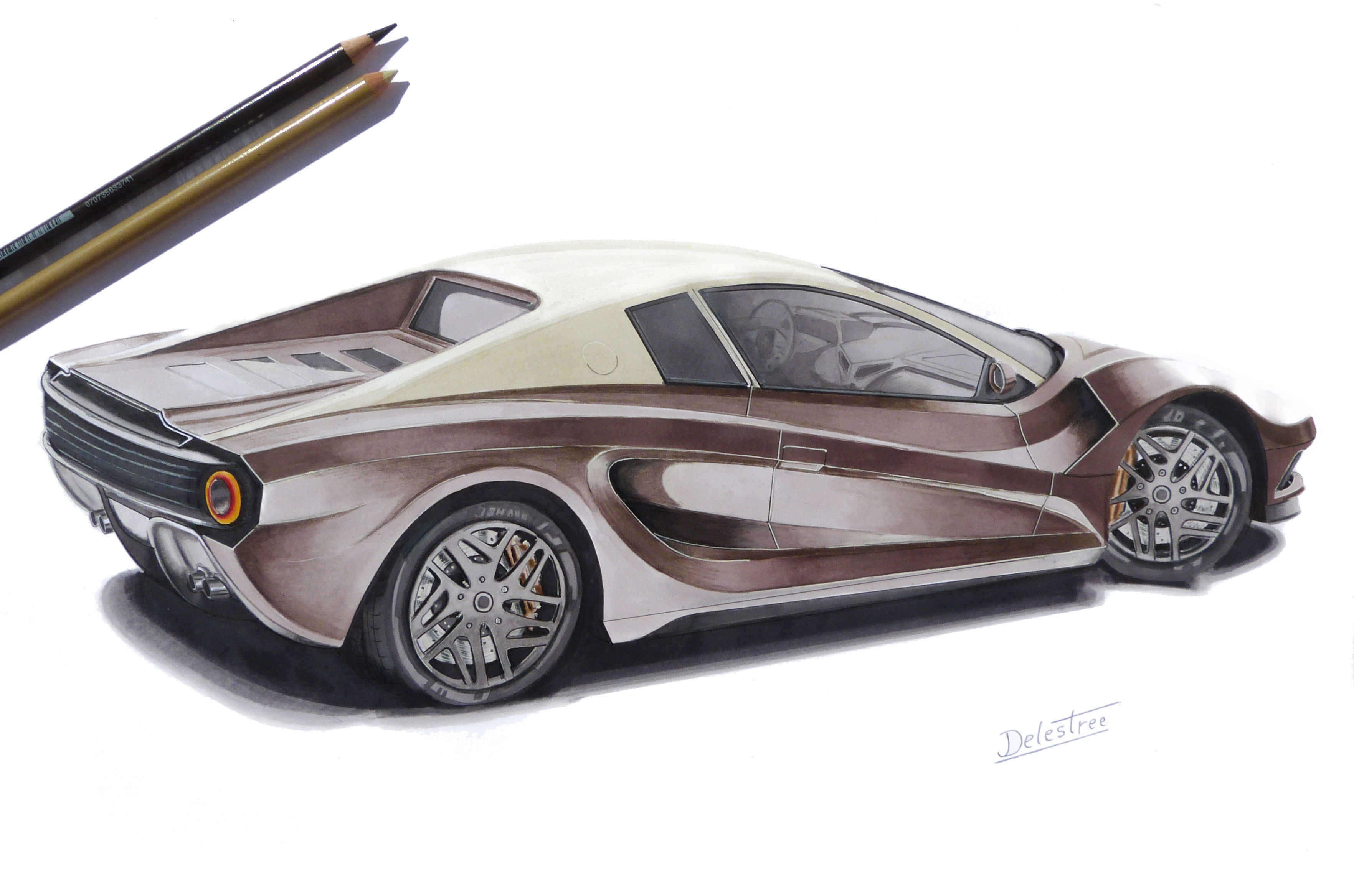 Concept car - Design concept Low-poly 3D model_20