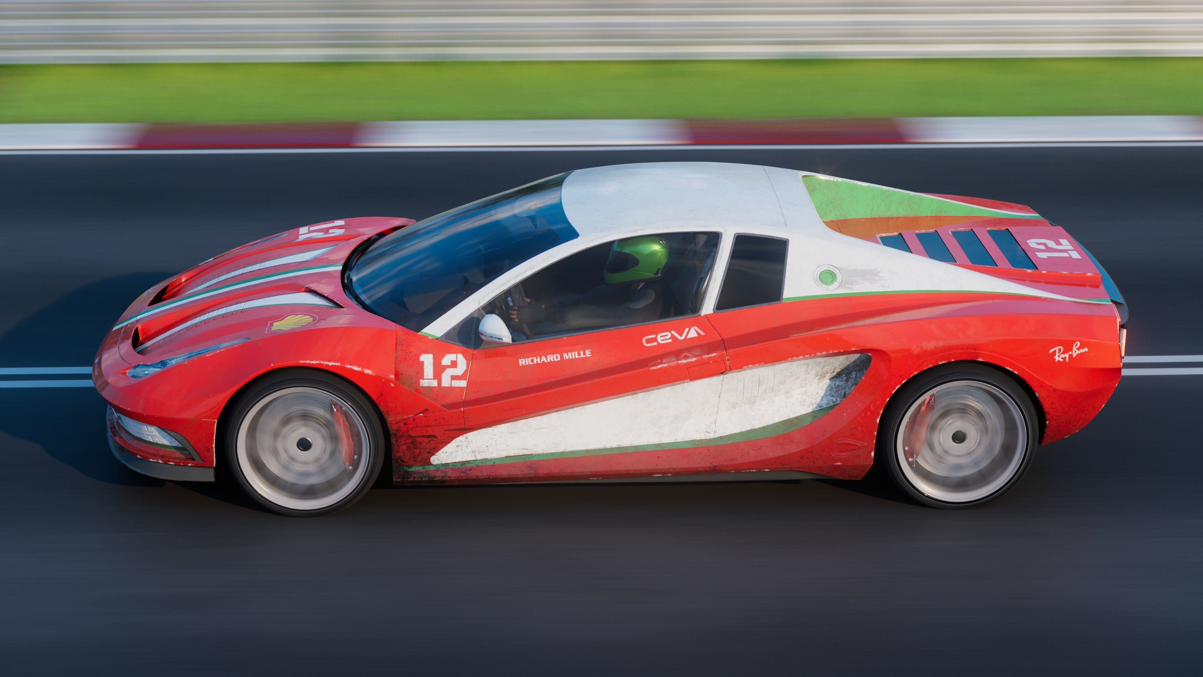 Concept car - Design concept Low-poly 3D model_14