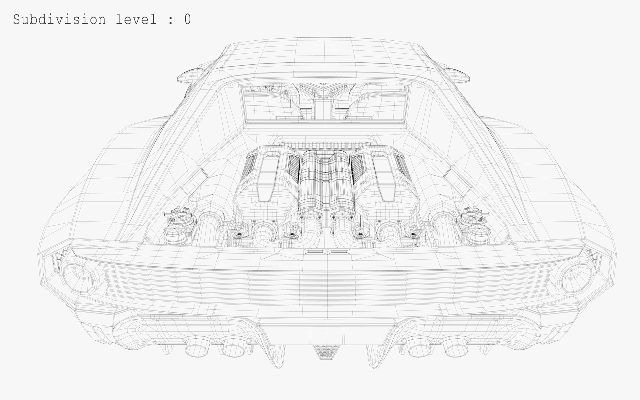 Concept car - Design concept Low-poly 3D model_31
