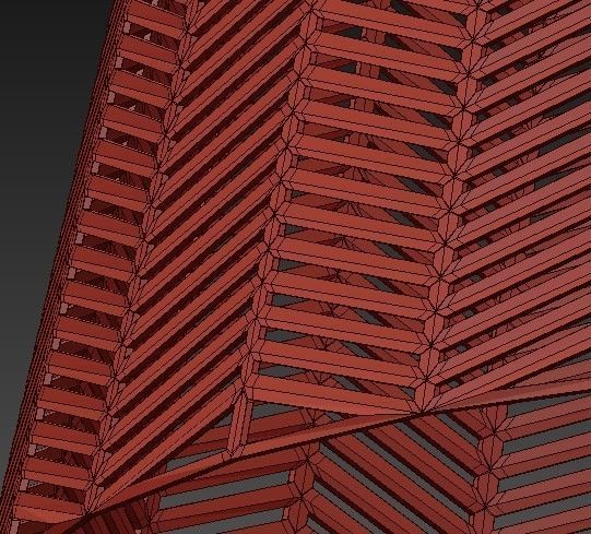 SPIKE herringbone pendant light 3D model_5