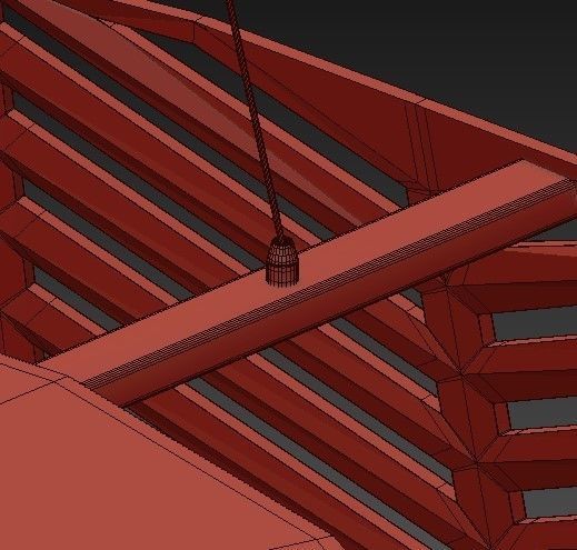 SPIKE herringbone pendant light 3D model_4