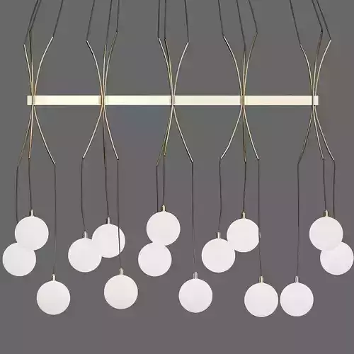 DRAPE SKIRT 15 CHANDELIER