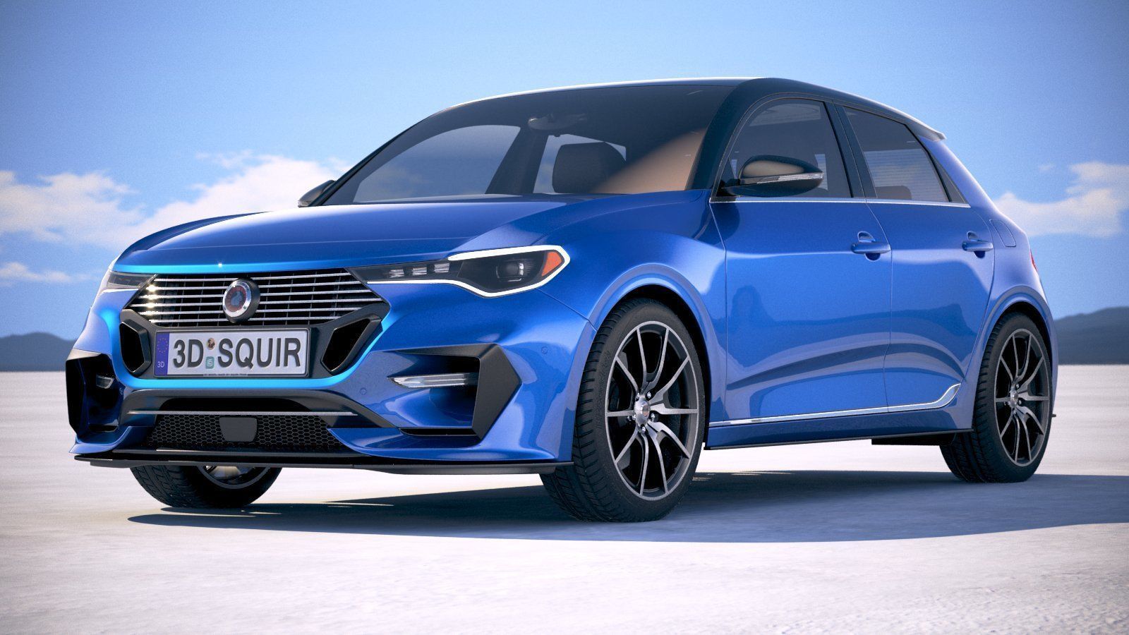 Generic Hatchback 2019 v2 3D model_12