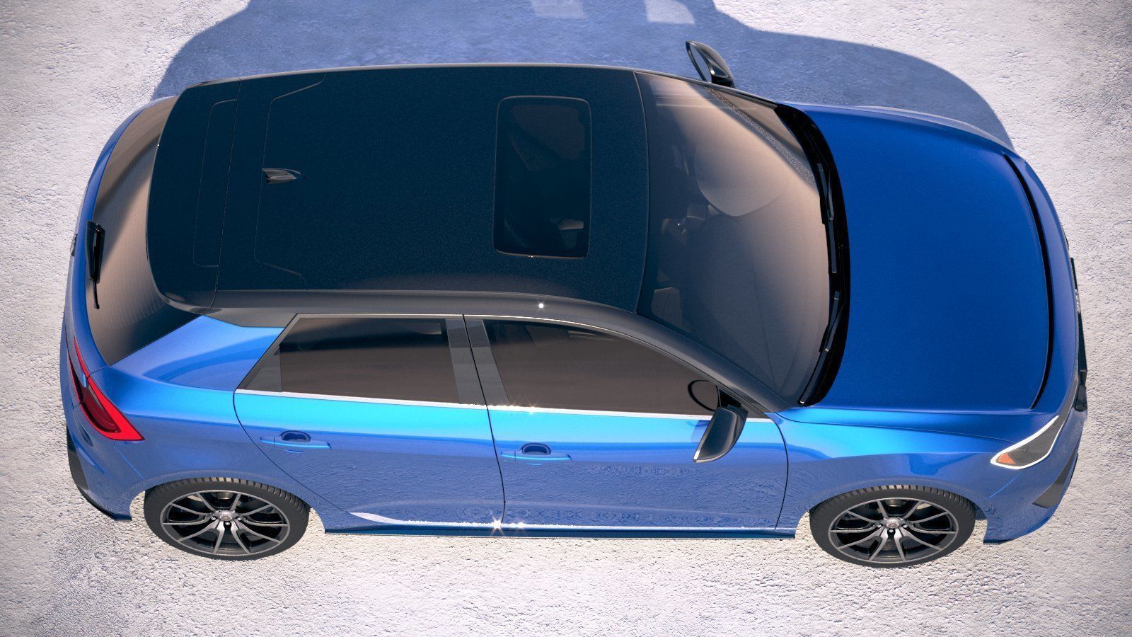 Generic Hatchback 2019 v2 3D model_7