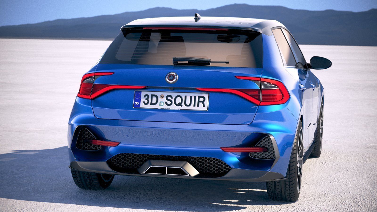 Generic Hatchback 2019 v2 3D model_5
