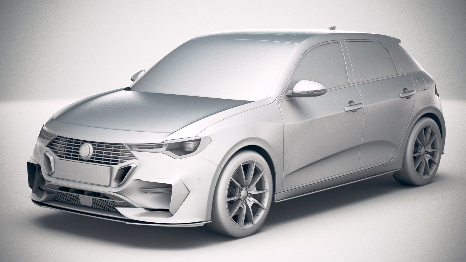 Generic Hatchback 2019 v2 3D model_17