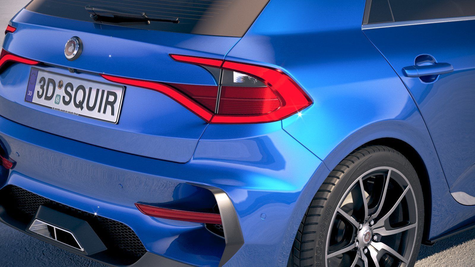 Generic Hatchback 2019 v2 3D model_3