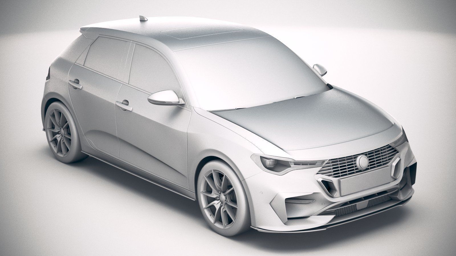 Generic Hatchback 2019 v2 3D model_21