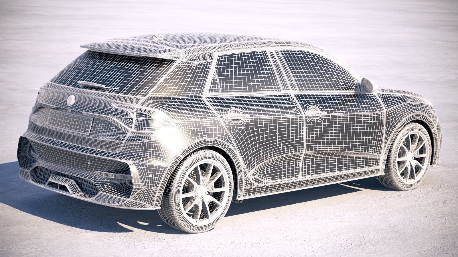 Generic Hatchback 2019 v2 3D model_25