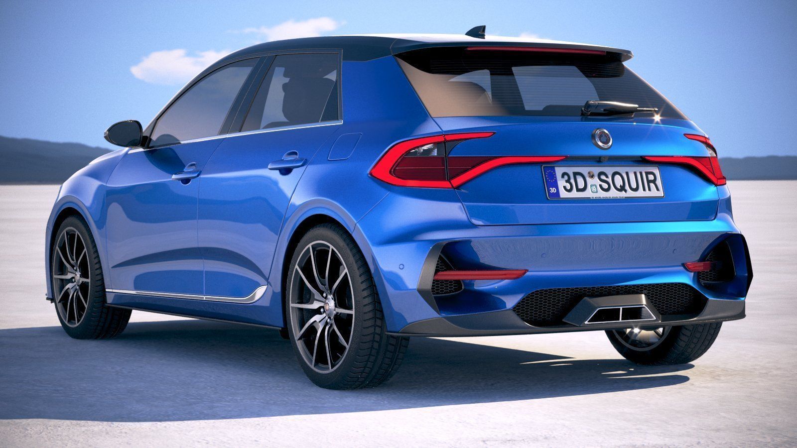 Generic Hatchback 2019 v2 3D model_13