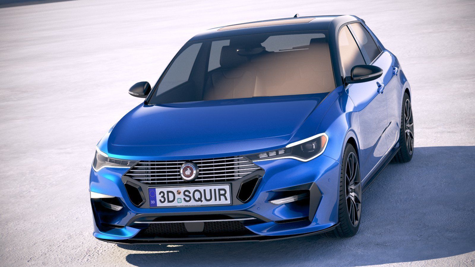 Generic Hatchback 2019 v2 3D model_1