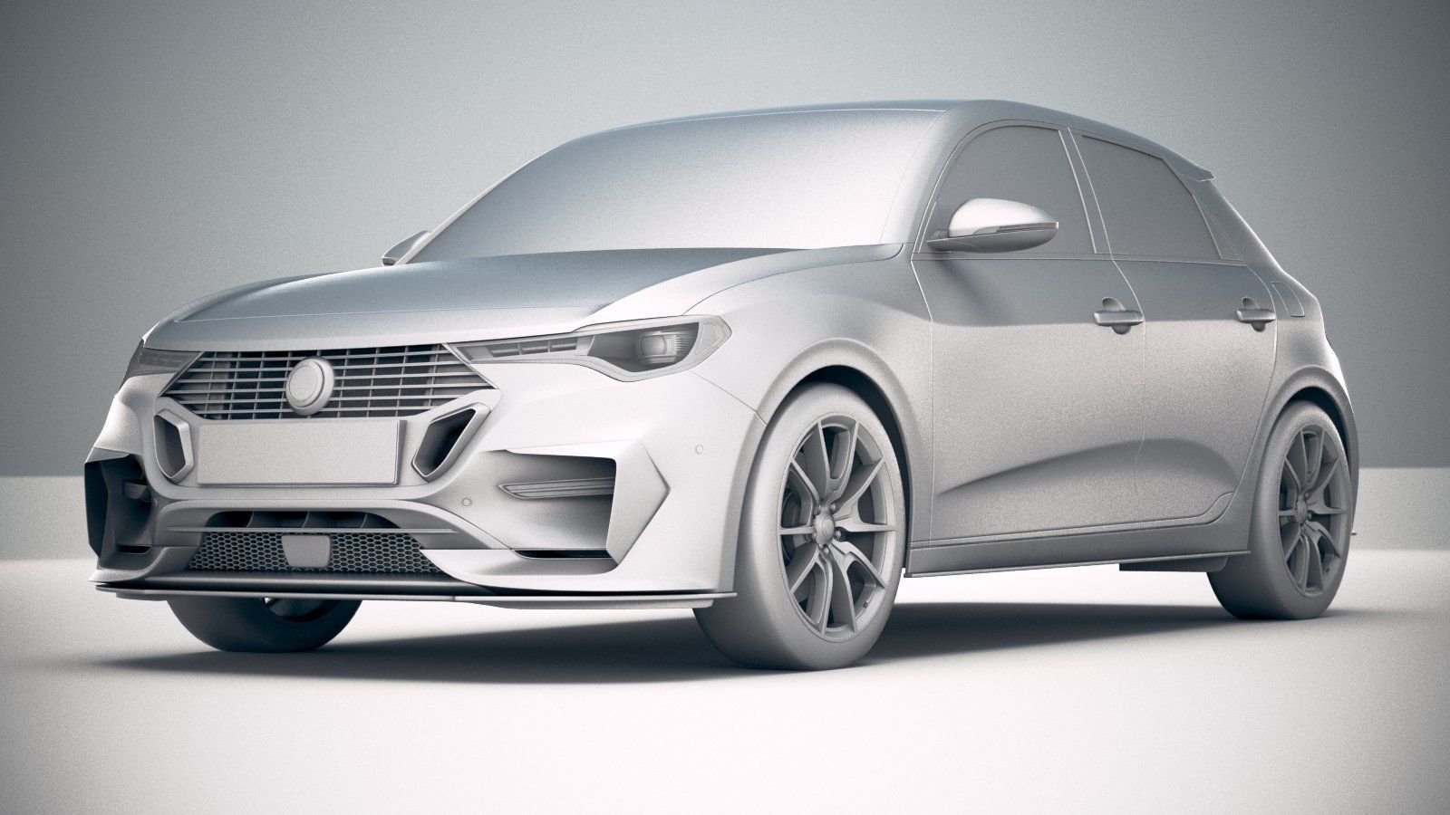 Generic Hatchback 2019 v2 3D model_22