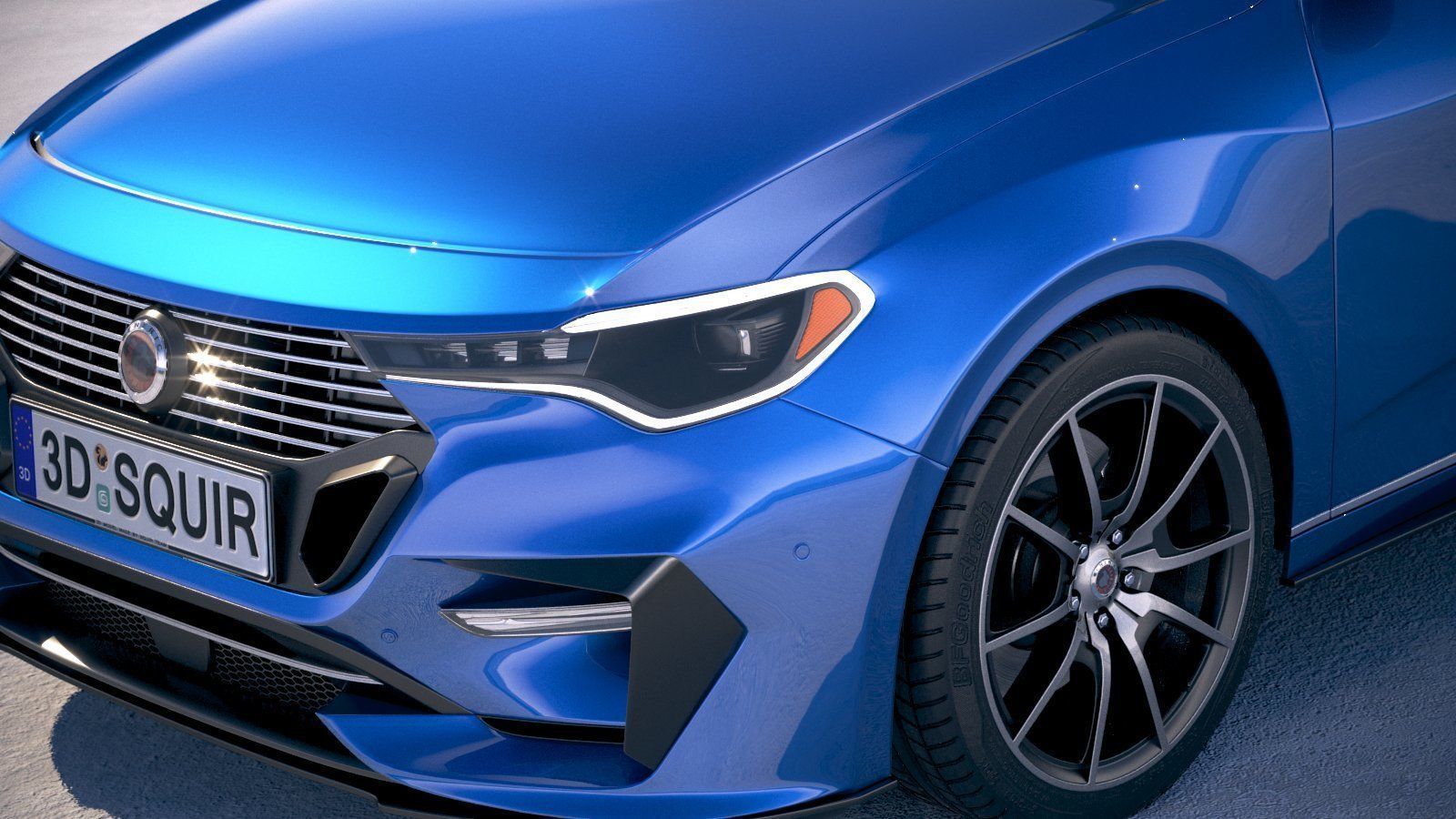 Generic Hatchback 2019 v2 3D model_2