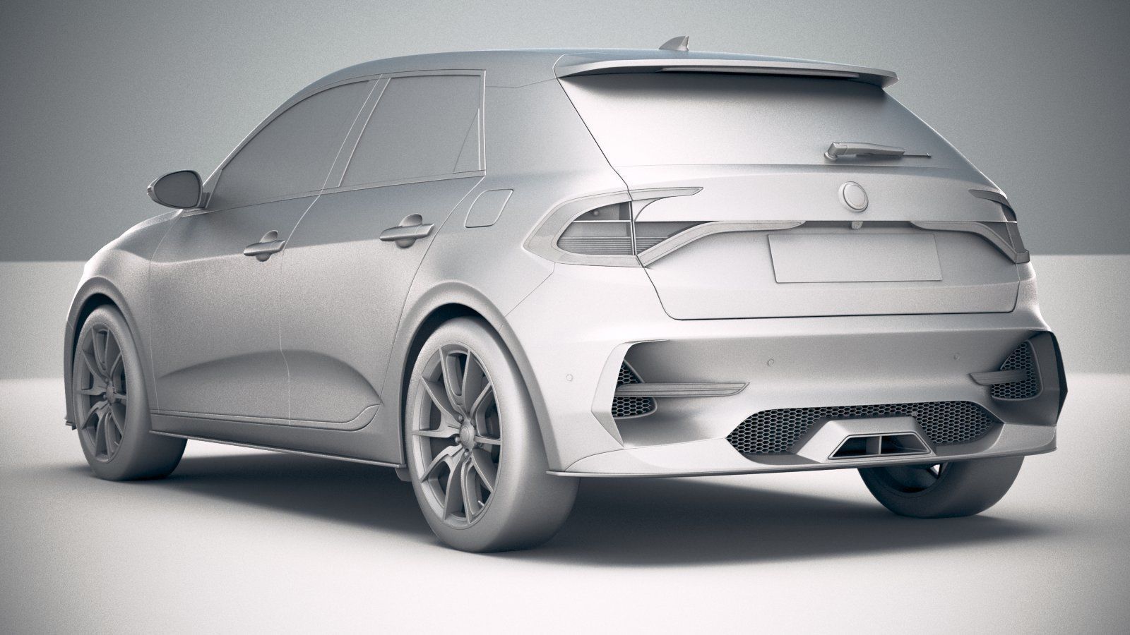 Generic Hatchback 2019 v2 3D model_23