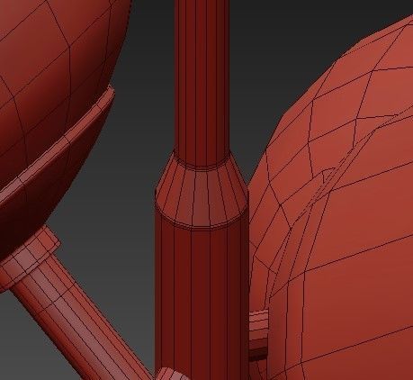 Modern Balloon Glass Chandelier 3D model_3