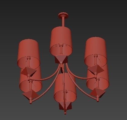Robert Abbey Chandelier Lighting 3D model_2