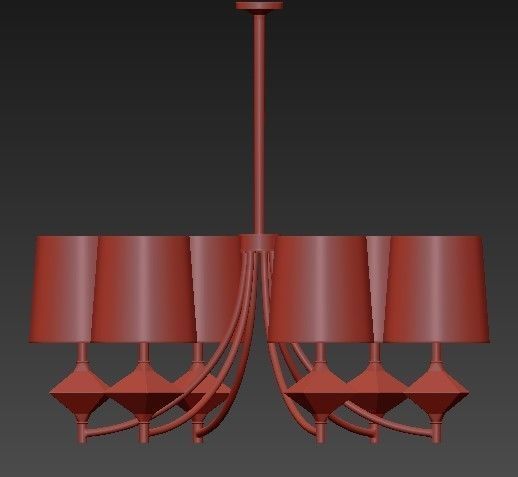 Robert Abbey Chandelier Lighting 3D model_1