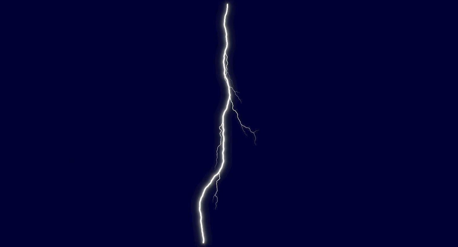 Realistic Lightnings Bundle 02 - 5 pack CG 3D Model Collection_20