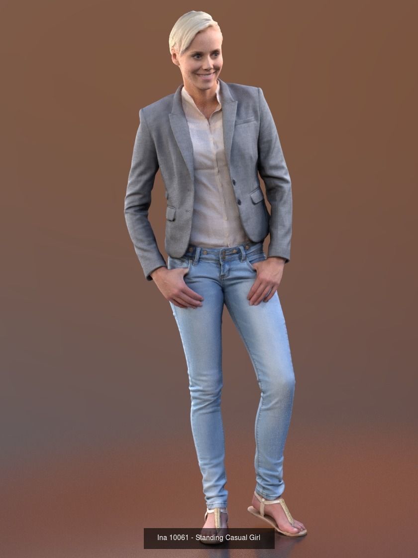 Ina Posed Bundle  3D Model Collection_9