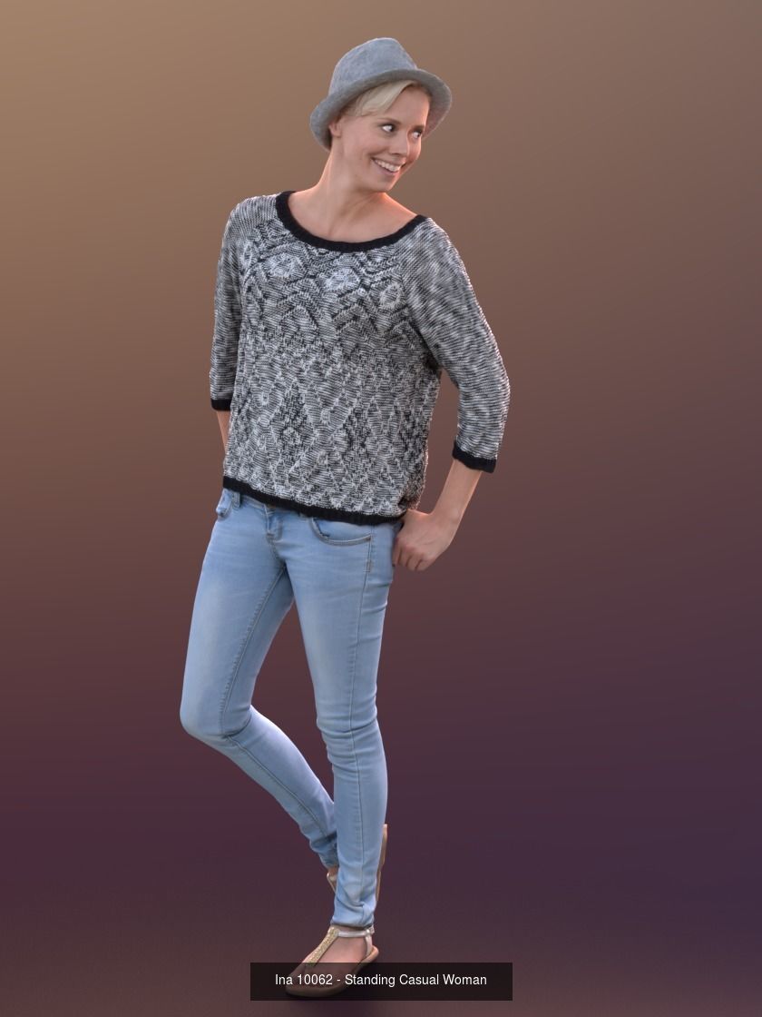 Ina Posed Bundle  3D Model Collection_12