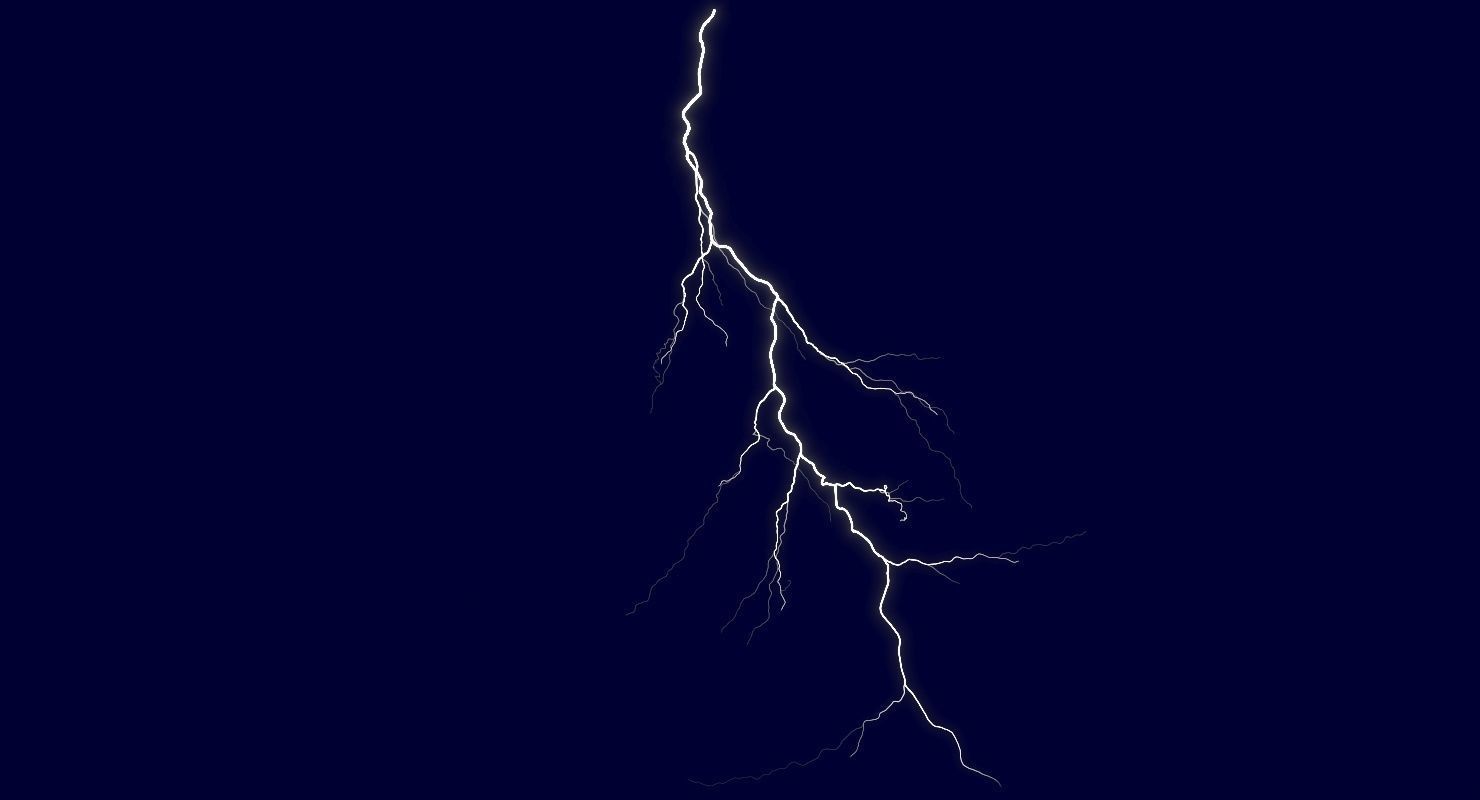 Realistic Lightnings Bundle 03 - 5 pack CA 3D Model Collection_14