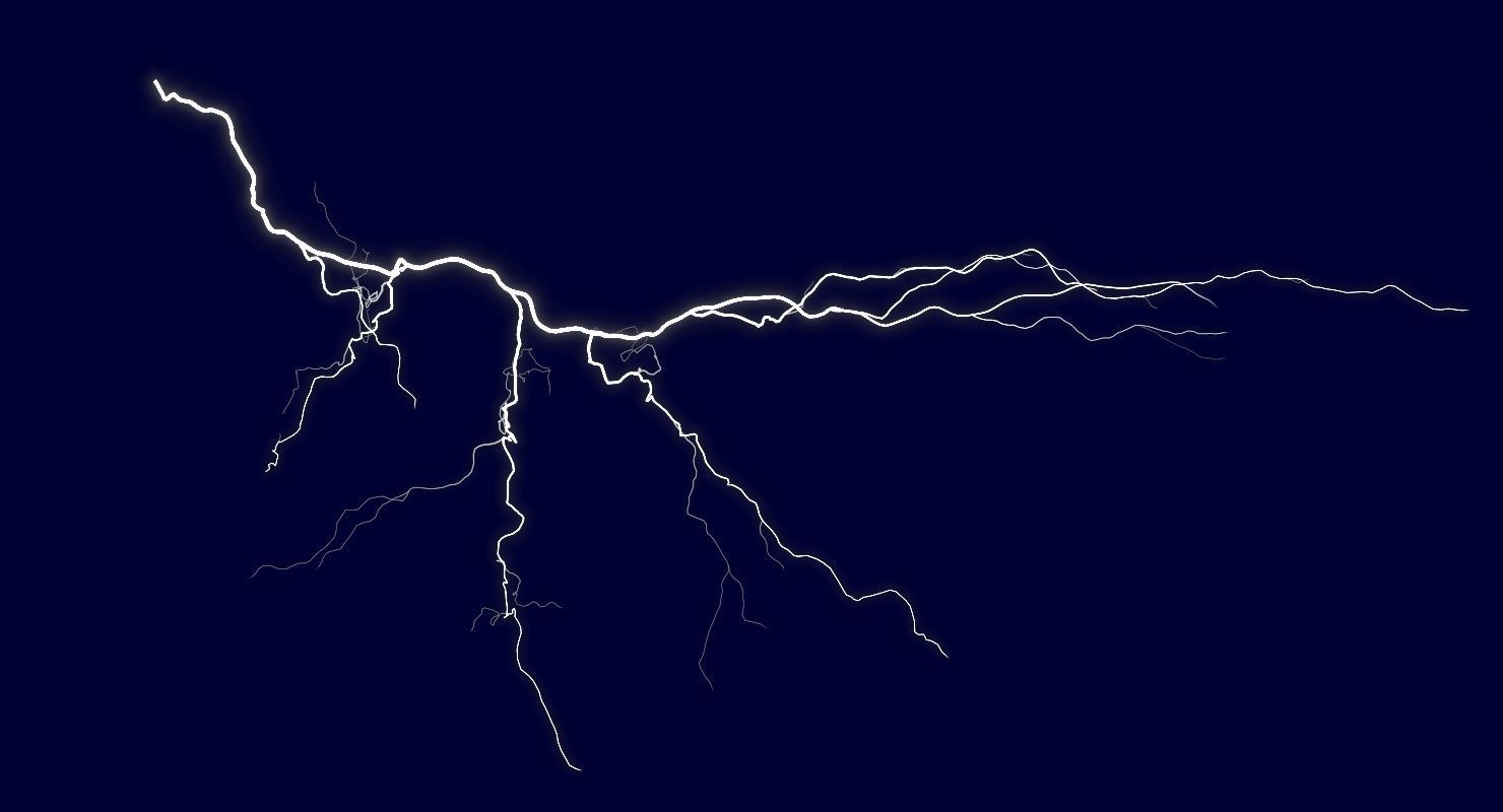 Realistic Lightnings Bundle 03 - 5 pack CA 3D Model Collection_20