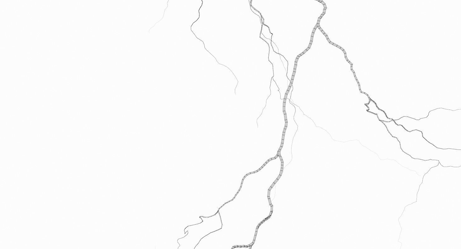 Realistic Lightnings Bundle 03 - 5 pack CA 3D Model Collection_16