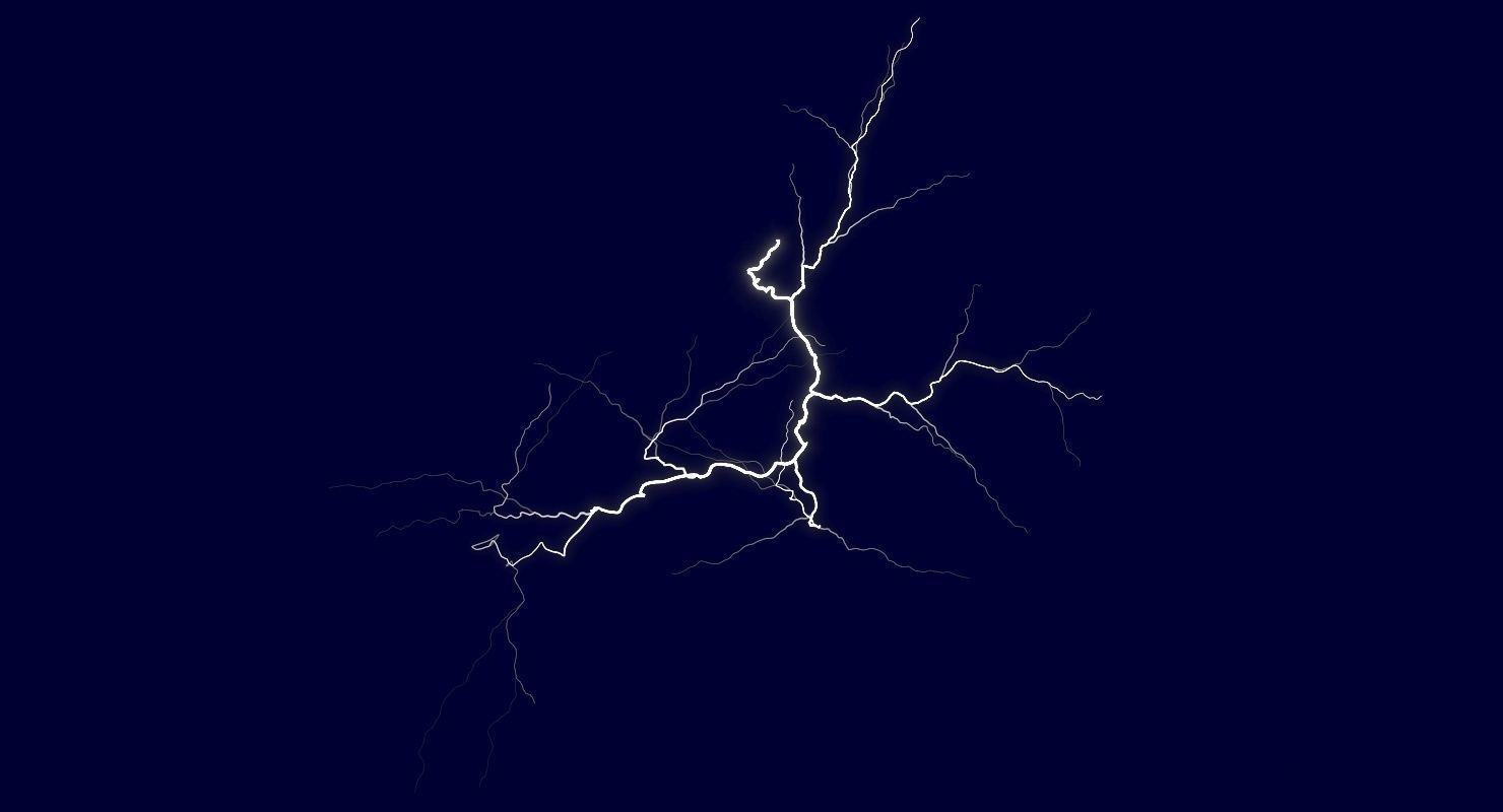 Realistic Lightnings Bundle 03 - 5 pack CA 3D Model Collection_10