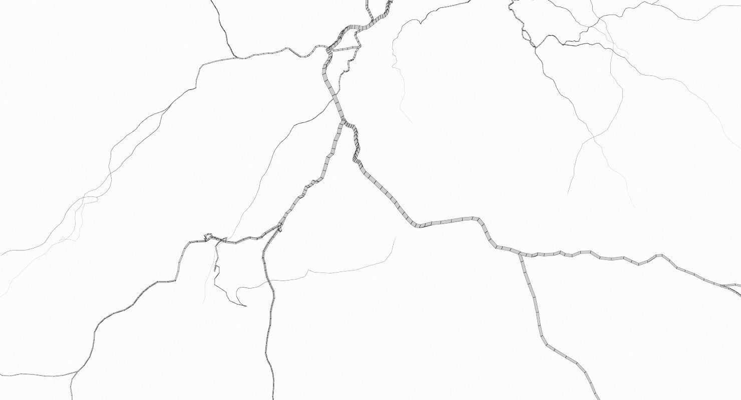 Realistic Lightnings Bundle 03 - 5 pack CA 3D Model Collection_6