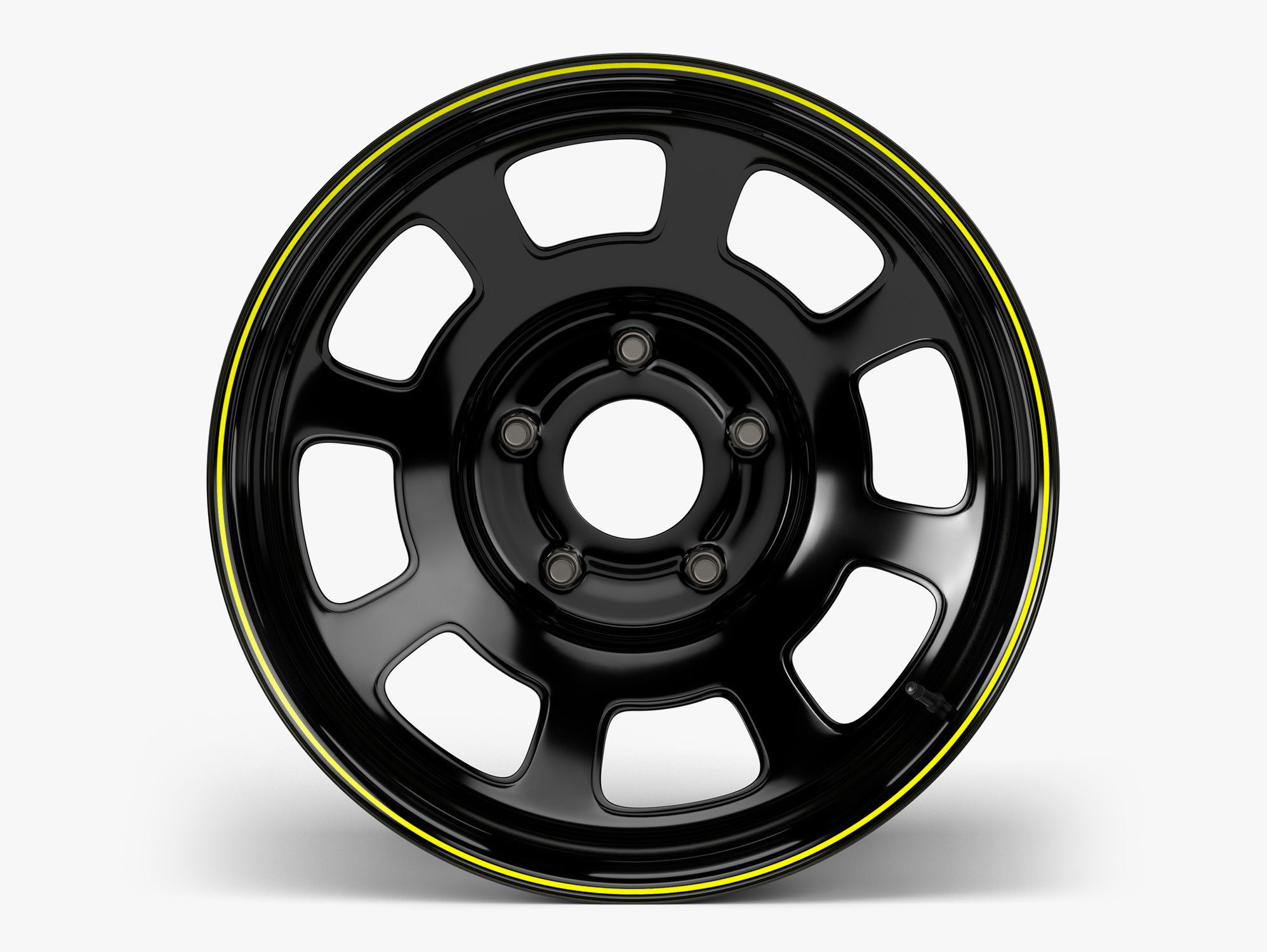 Stock Car Wheel 3D model_1
