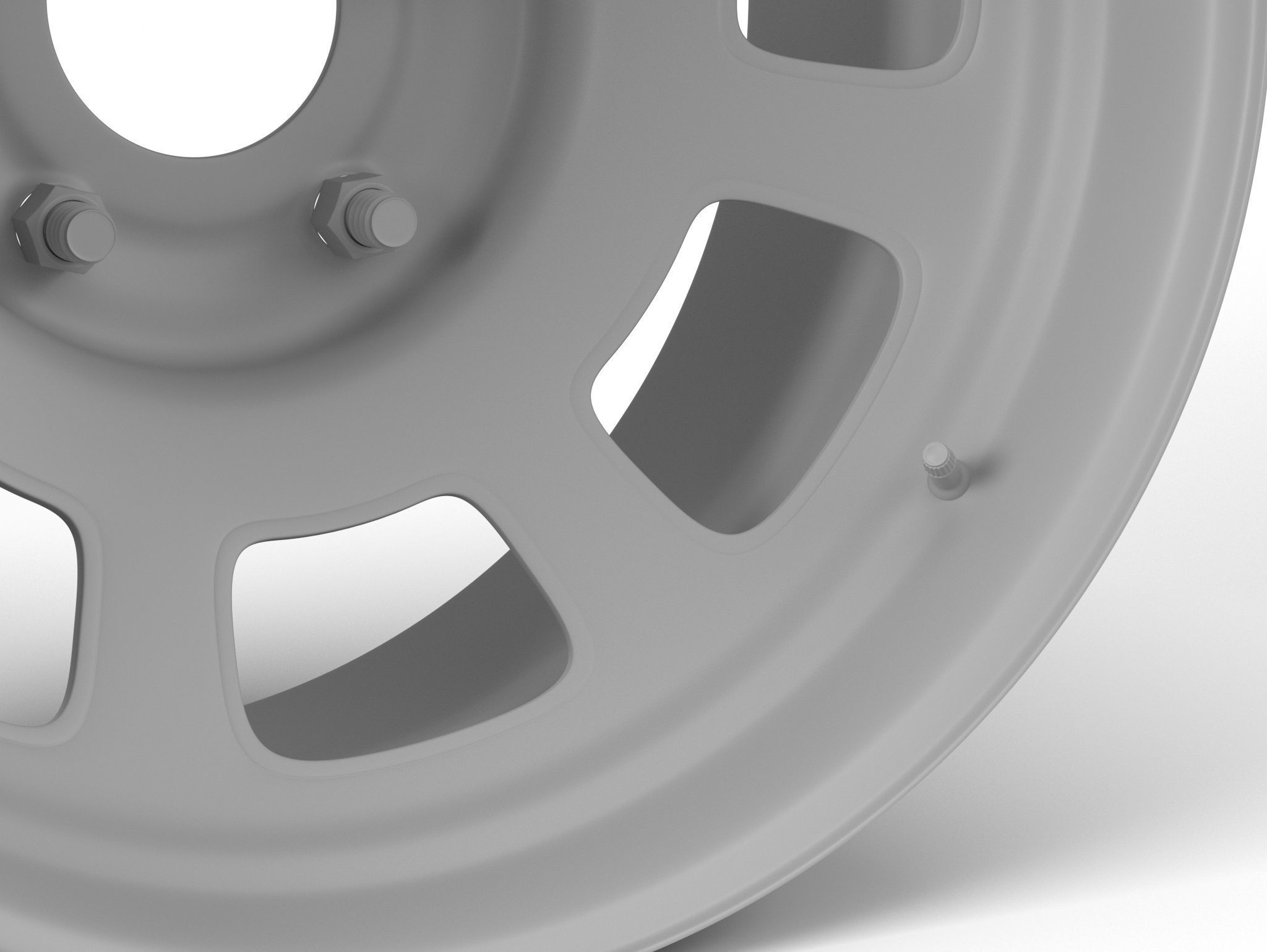 Stock Car Wheel 3D model_4