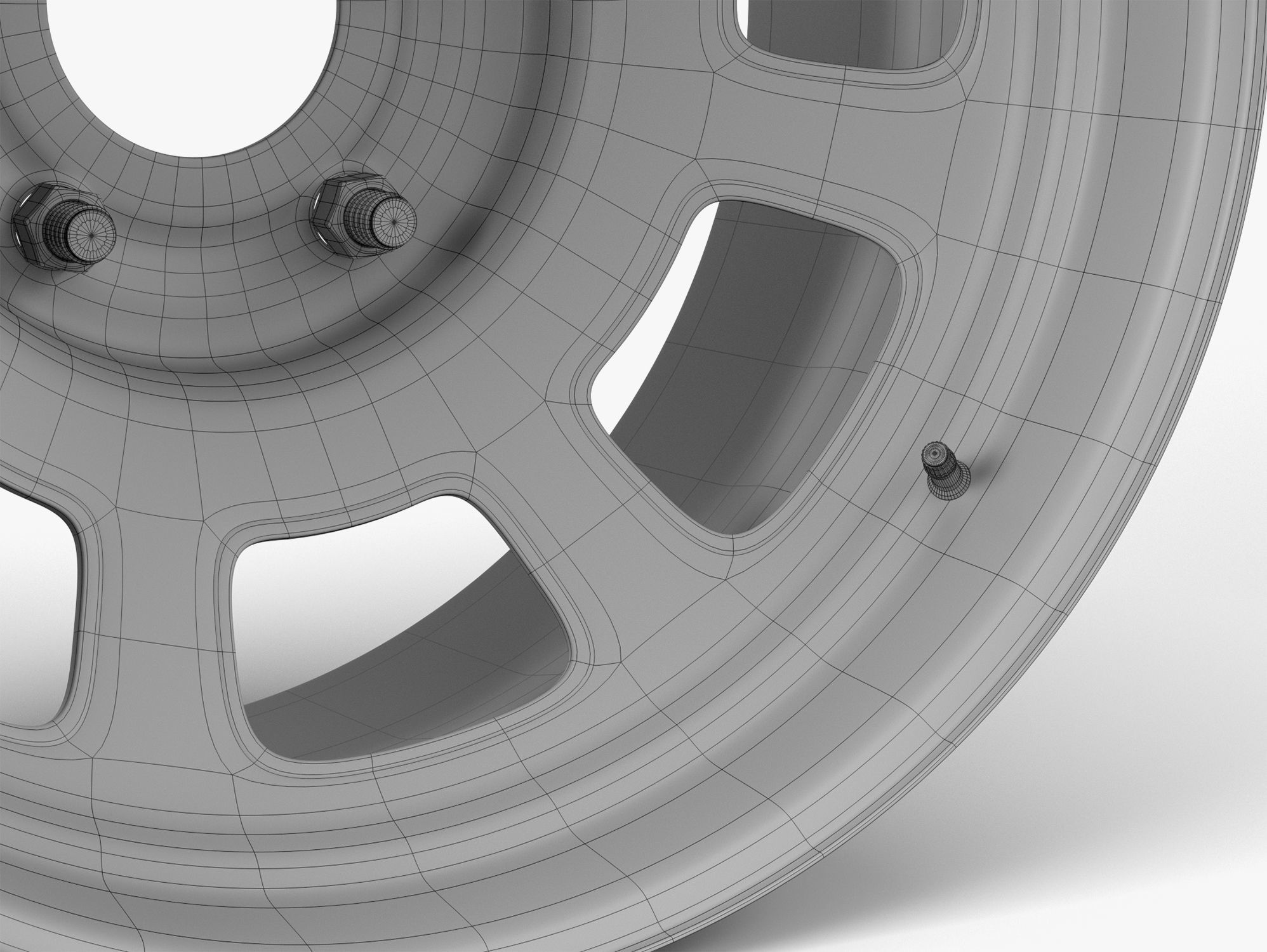 Stock Car Wheel 3D model_5