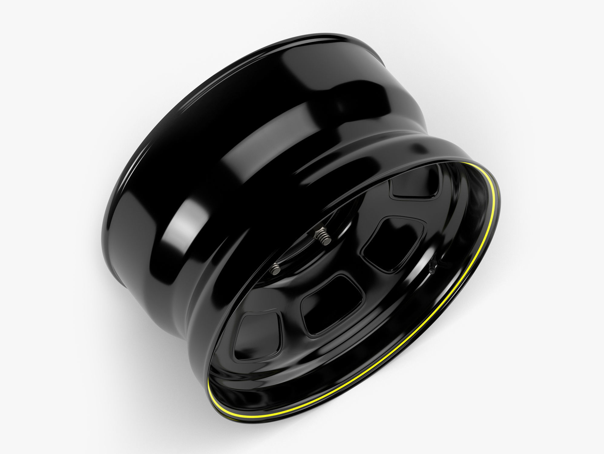 Stock Car Wheel 3D model_2