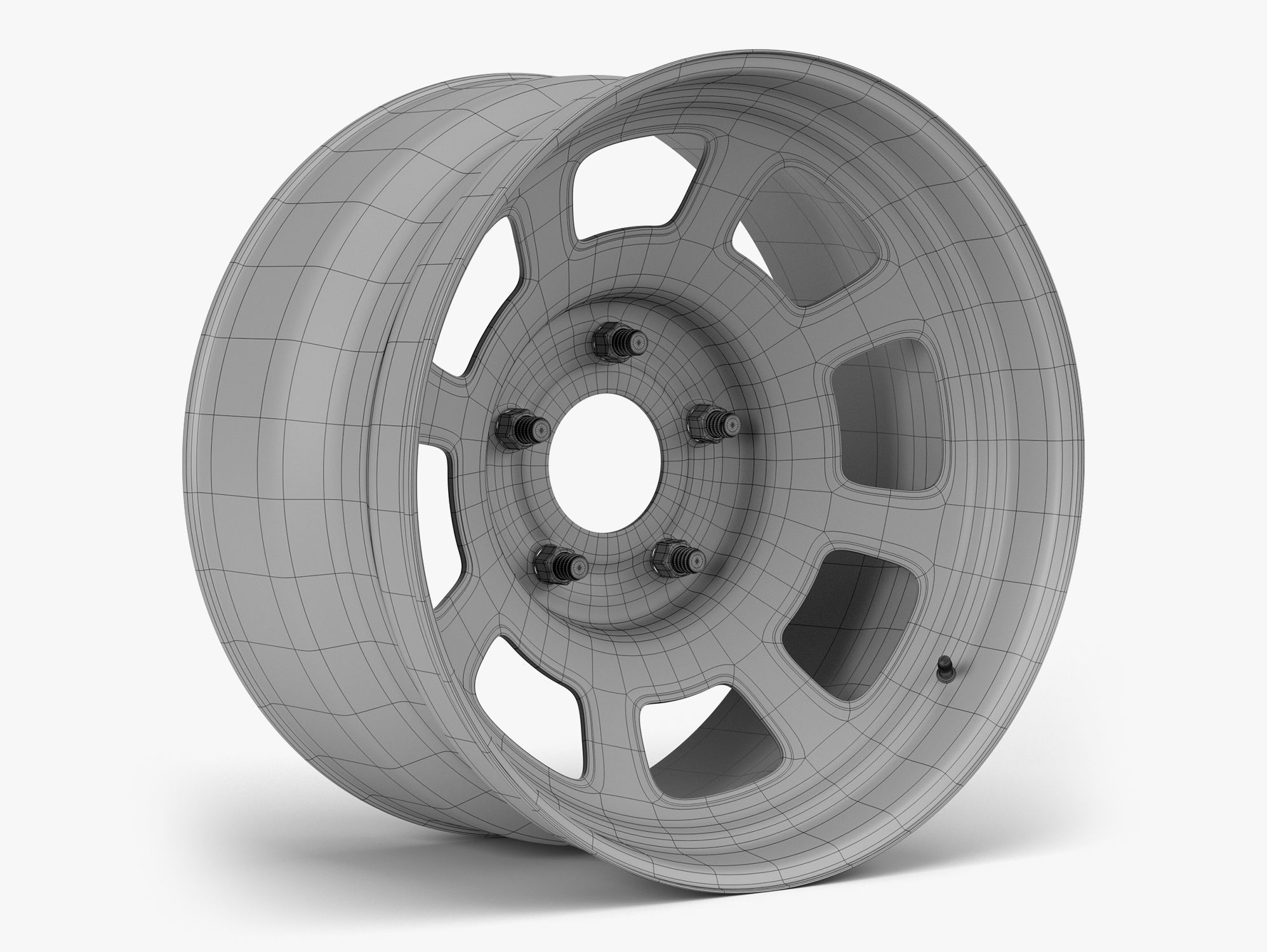 Stock Car Wheel 3D model_7
