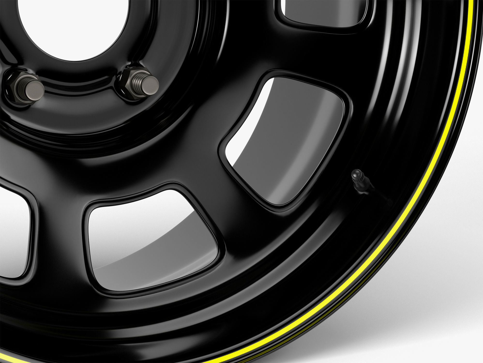 Stock Car Wheel 3D model_3