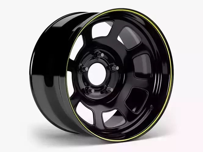Stock Car Wheel 3D model