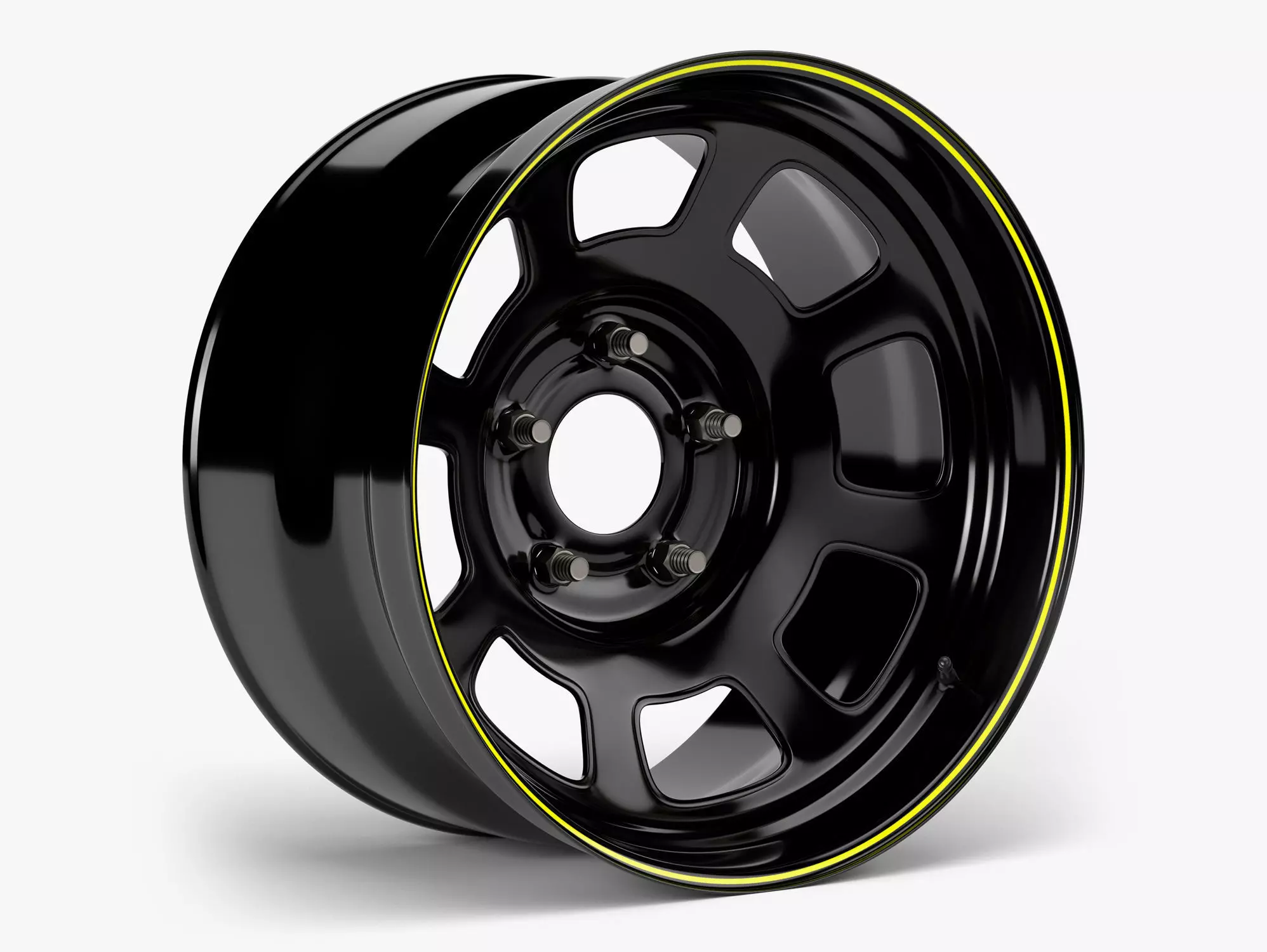 Stock Car Wheel 3D model_0