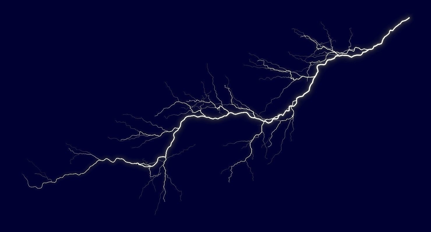 Realistic Lightnings Bundle 04 - 5 pack CA 3D Model Collection_18