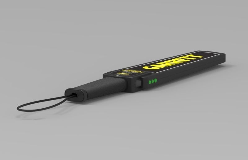 Hand Metal Detector 3D model_8
