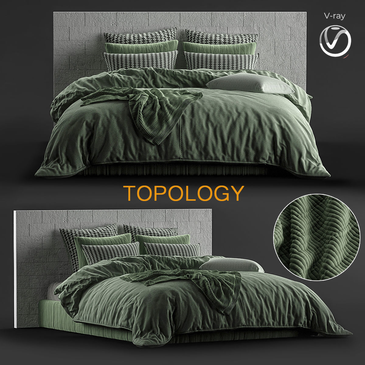 BED Collection 10 Pieces 3d model 3D model_11