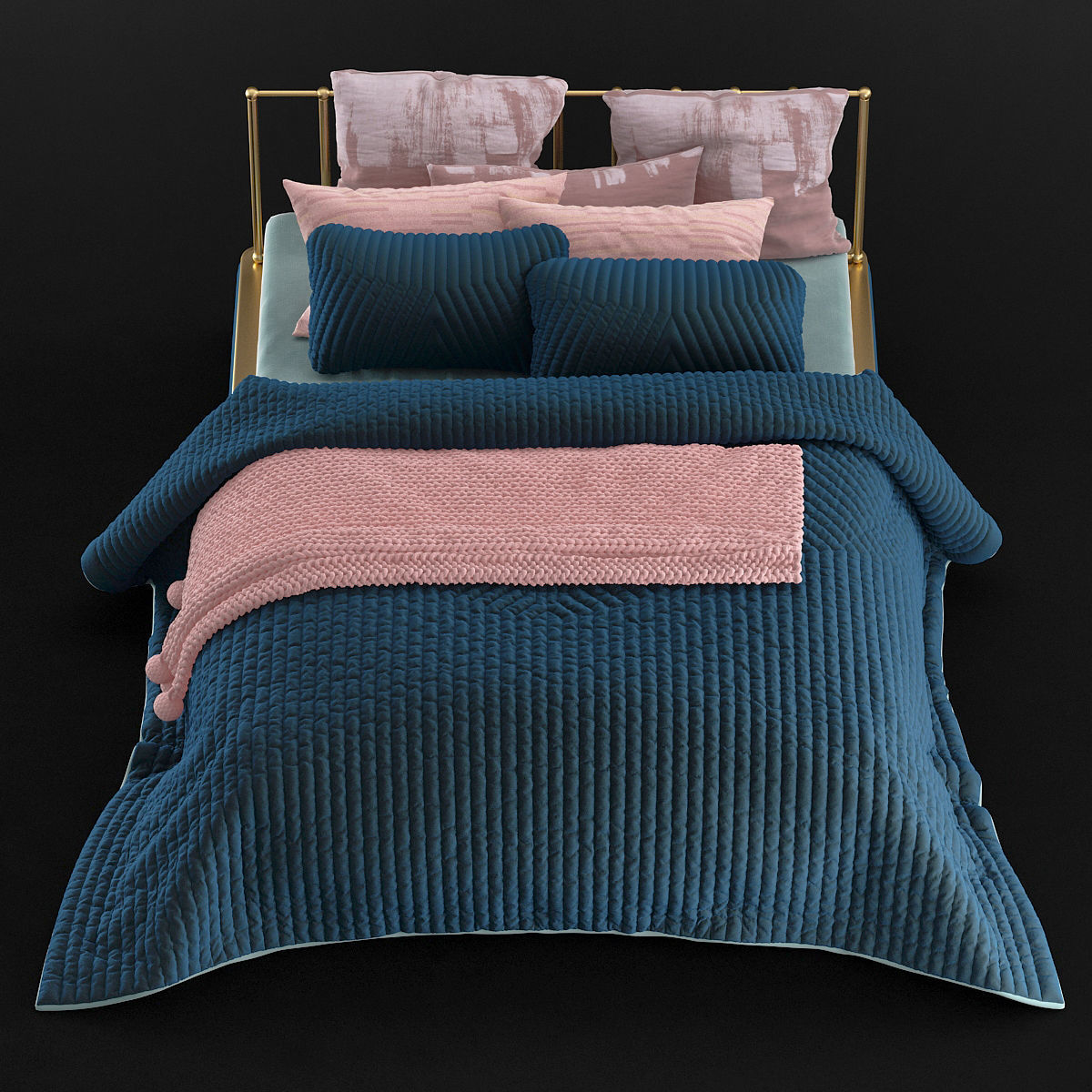 BED Collection 10 Pieces 3d model 3D model_13