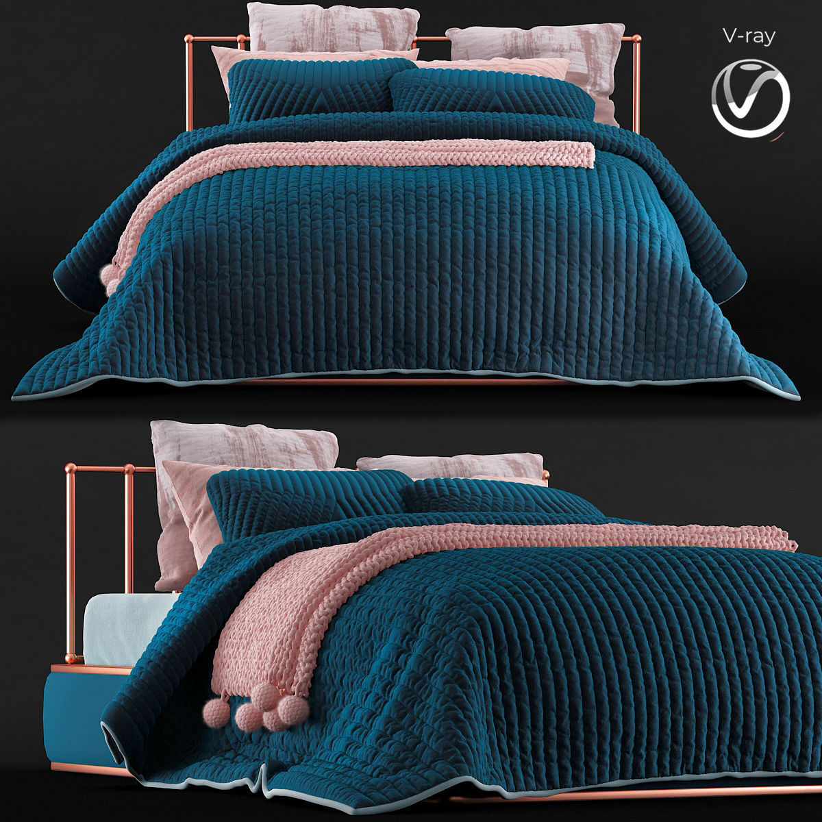 BED Collection 10 Pieces 3d model 3D model_14